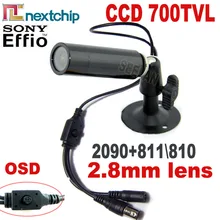HQCAM 700TVL SONY CCD Nextchip 2090 экранное меню Мини Пуля Камера Мини ccd Открытый Водонепроницаемый 2,8 мм видеонаблюдения Камера для 960 H
