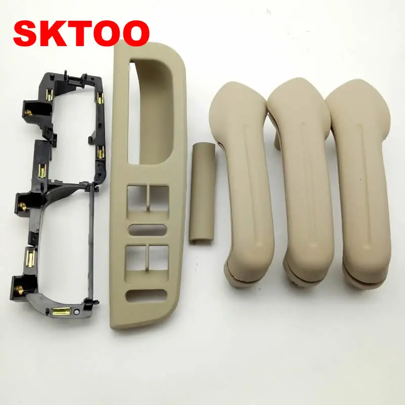 

A Set 9 PCS Inner Door Handle Free Shipping For Volkswagen Jetta Bora Golf 4 Interior Handle for VW Handle Inner Armrest+Base