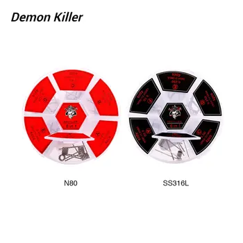 

Original 24pcs Demon Killer Flame Coil 6 In 1 with The Ni80 Coil / SS316L Coil for RTA/RDA/RDTA Rebuildable Tanks Spare Part