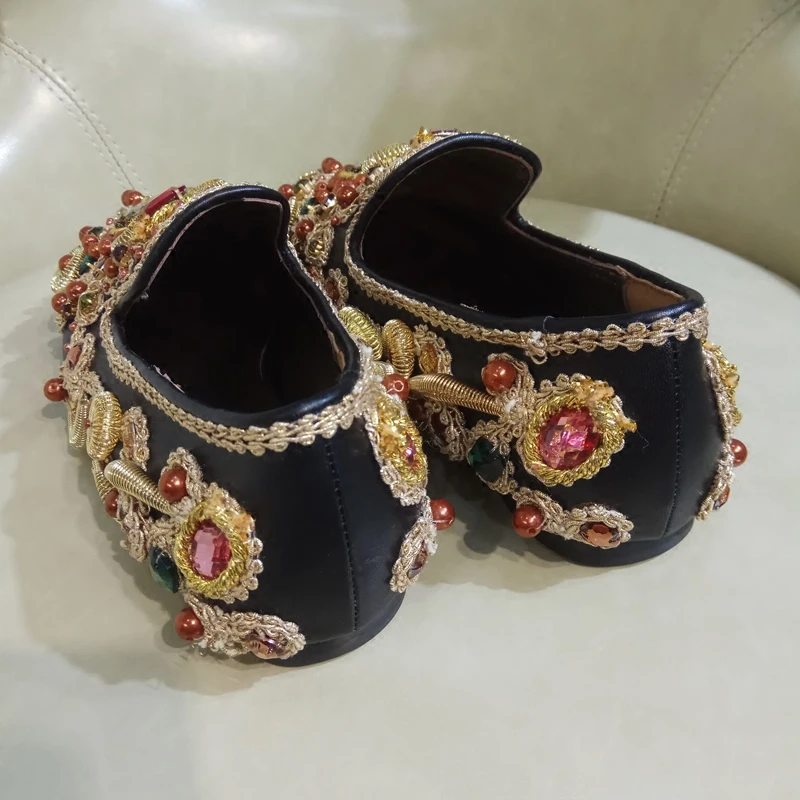 As Cuero Superficial Zapatos Punta as Otoño Casual Nuevo Marea Diseñador Pisos Primavera Lazy Estrecha Mocasines Retro Pics 2018 Flats Mujer Pics wqvxxXTt