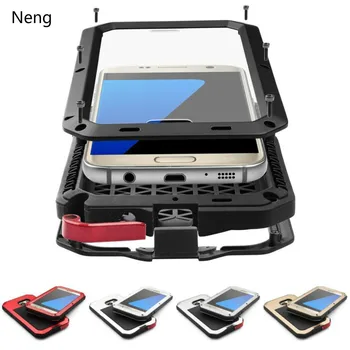 

Neng Heavy Duty Protection armor Metal Aluminum phone Case For Samsung Galaxy S9 S8 S10 Plus S10E Shockproof Cover
