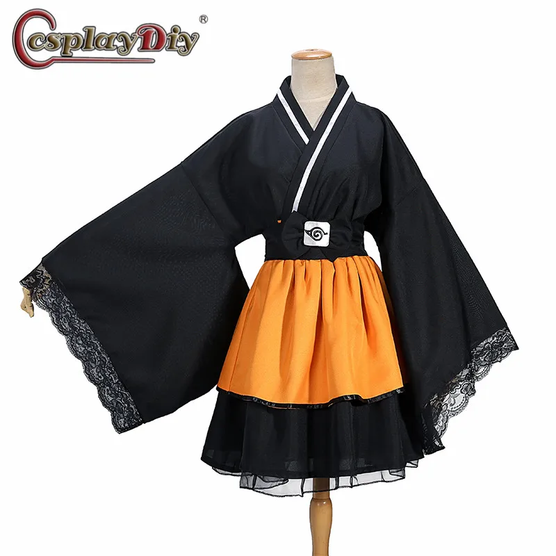 Cosplaydiy Наруто Косплей Костюм Uzumaki лолита одежда костюм Uchiha Саске кимоно Акацуки
