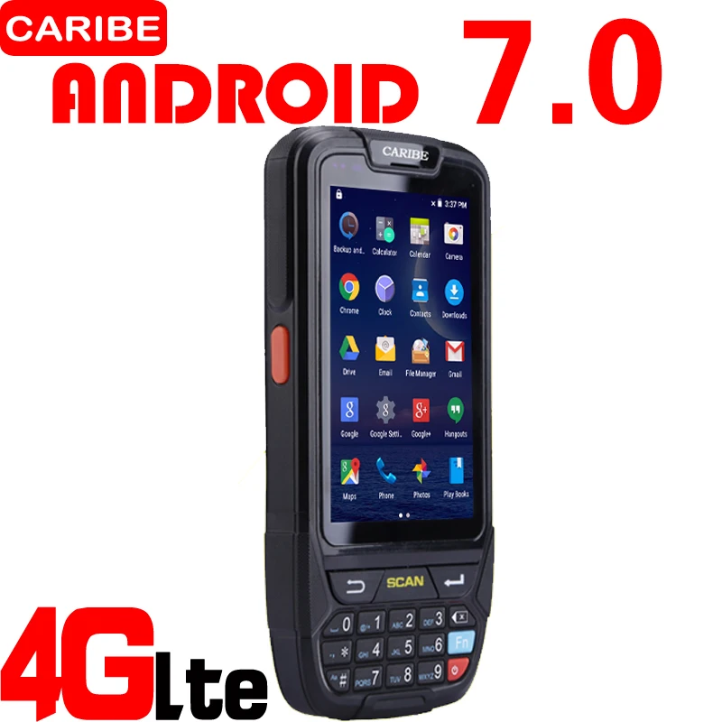 CARIBE 1D/2D Pos терминал с NFC читателя прочный КПК Wi-Fi 4 г RFID | Компьютеры и офис