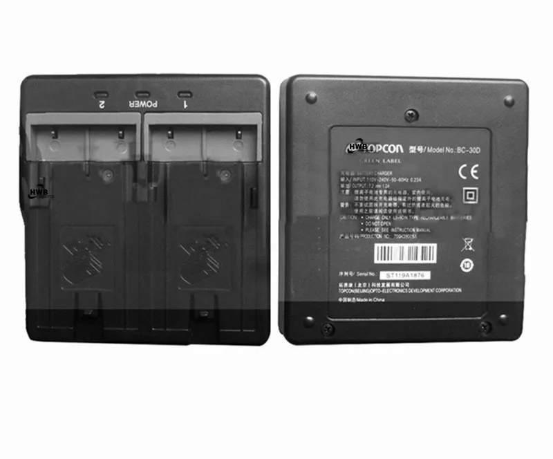 2 шт Новый TOPCON BC 30D двойное зарядное устройство для BT 62Q 65Q батареи|Зарядные