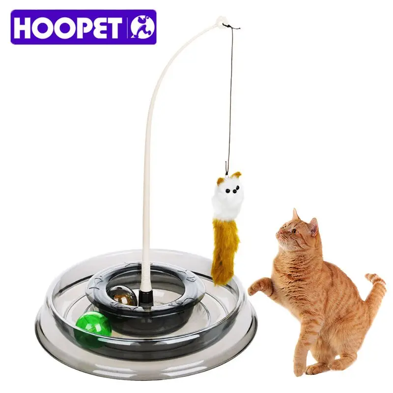 Hoopet забавные игрушки для котов вращающееся перо манок пластиковый Тернер Catnip