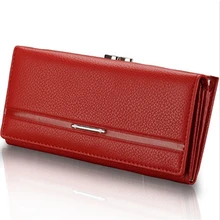New Fashion simulation en cuir portefeuilles femmes Long Wallet embrayage porte – monnaie en relief sac à main portables sacs cartes & ID titulaires