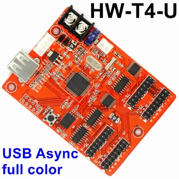 

HW-T4-U USB port Async full color led control card 512*16,128*64 pixels RGB video display led screen controller with 4*hub75port