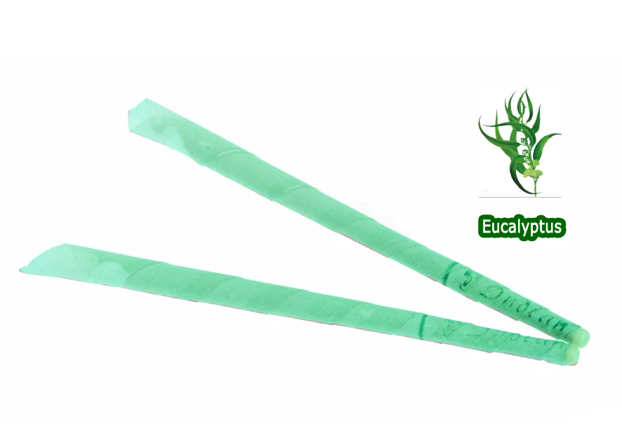 204pcs lot CE qualified non smoke and pesticide free Eucalyptus trumpet beewax indian ear waxing candles