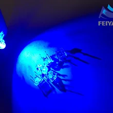 500 шт. яркий синий светодиод 5 мм купол супер поток воды прозрачные светодиоды Пиранья автомобильный светильник высокое качество круглый распродажа через отверстие Smd