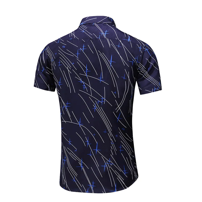 2019 الصيف جديد بارد تنفس قصيرة الأكمام قمصان صيفية الرجال عارضة القطن زر أسفل قمصان بيضاء زائد حجم 4XL 5XL 6XL 7XL