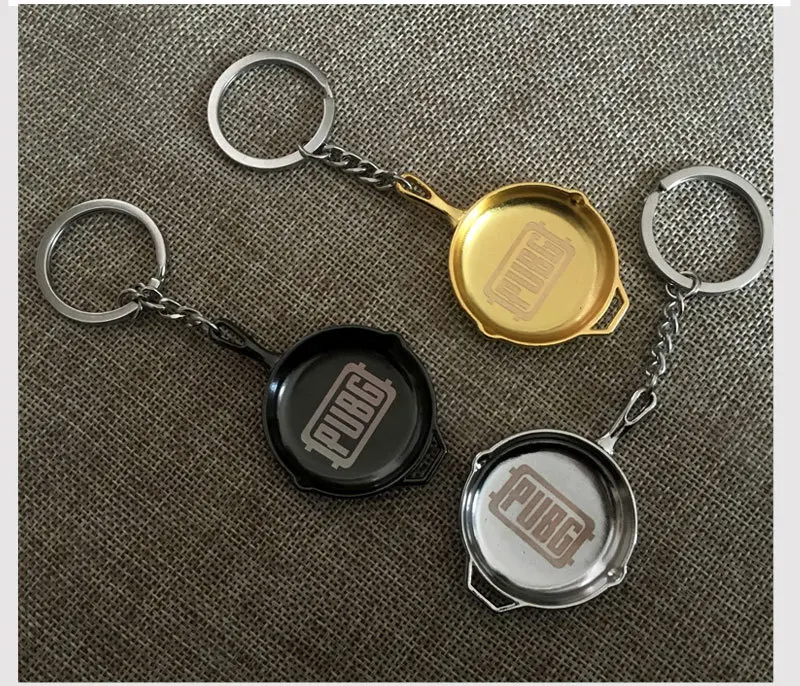 PUBG Keyrings Saucepan Alloy Prop Accessories Playerunknown