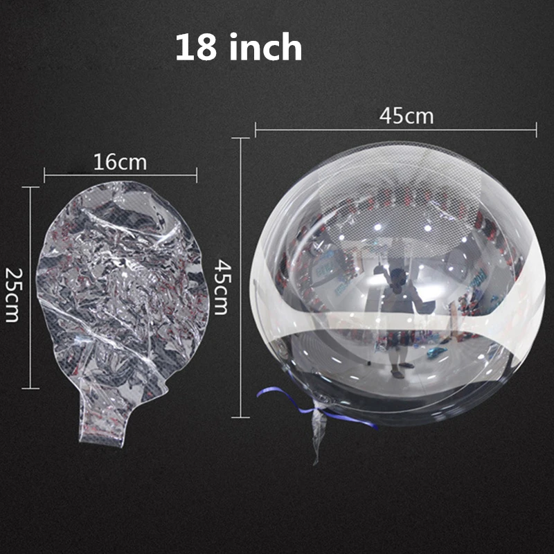 1 шт Прозрачные Шары без морщин, прозрачные шарики с гелием для самостоятельной сборки, шары, шары на день рождения, принадлежности для украшения свадебной вечеринки, Пузырьковые шары, подарки