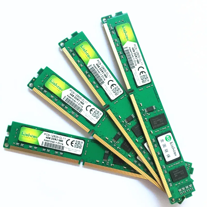 Цена Kinlstuo новая ram ddr3 4gb 1600MHz PC3-12800 240PIN настольная память