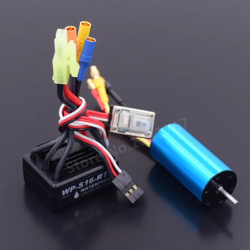 

Powerful Brushless Modification Kit 2040 Brushless Motor 4800KV & 25A ESC Waterproof For RC Car WLtoys 1/18 Scale A959 A969 A979