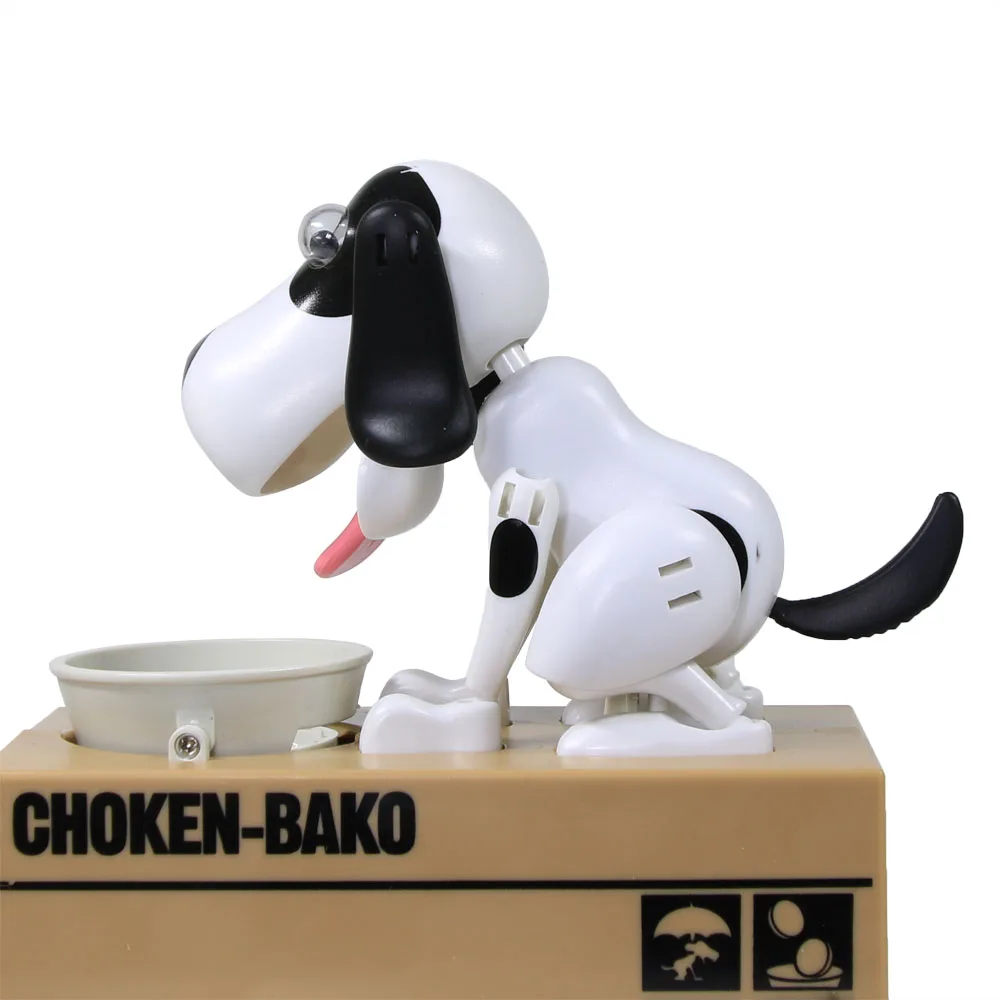 Жадный Роботизированный собачий банк Choken Bako Puppy Money Box голодна собака монета банк автоматический копилка для экономии денег для любителей собак коробка для денег подарок