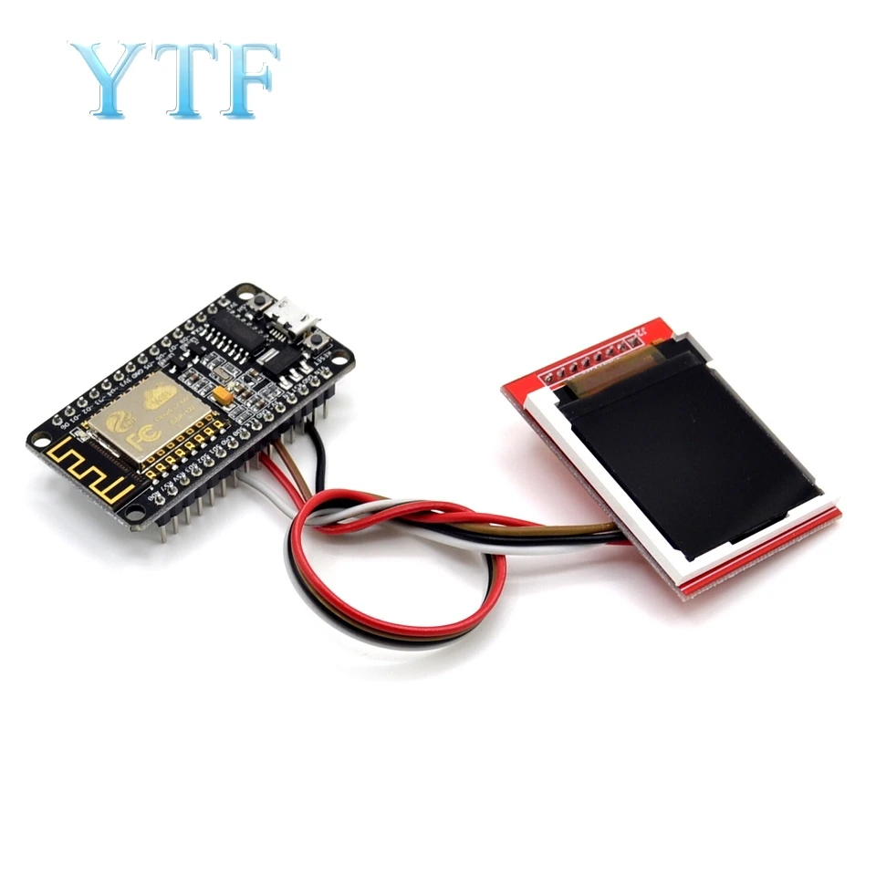 

ESP8266 Development Kit with Display 1.44inch Screen TFT Show Image or CH340 NodeMcu V3 Lua WIFI