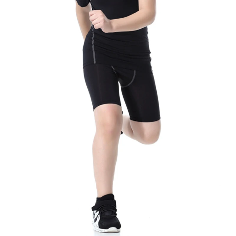 Детская спортивная одежда; плотные быстросохнущие дышащие эластичные спортивные шорты для мальчиков и девочек; ALS88