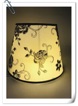 

Free shipping Lamp shade for table lamp flower pattern PVC lamp cover E27 Lamp shade Bedside lampshade home decorations