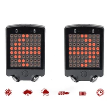 5 LED Велосипедный Спорт хвост сзади лазерной Перезаряжаемые Беспроводной удаленного велосипед поворотов Детская безопасность Предупреждение свет Водонепроницаемый велосипед задний фонарь