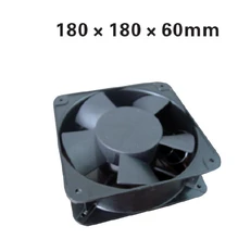 Square 180*180*60mm Aluminium Ball Bearing Airflow Fan AC220V Cooling Instrument work with Temperature controller XF1862ABH