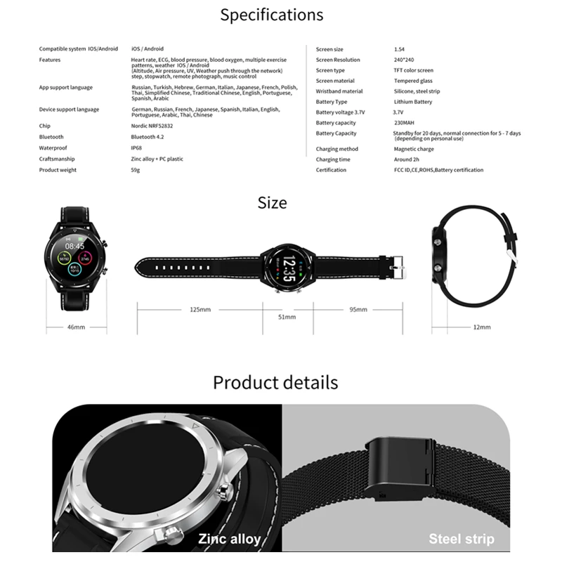Смарт-часы DT28 IP68 Водонепроницаемые часы для мониторинга сердечного ритма, кислорода в крови, умные часы для спорта на открытом воздухе, Bluetooth, фитнес-часы