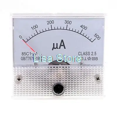 

85C1-uA Panel DC 0-500uA Current Measuring Tool Analogue Meter