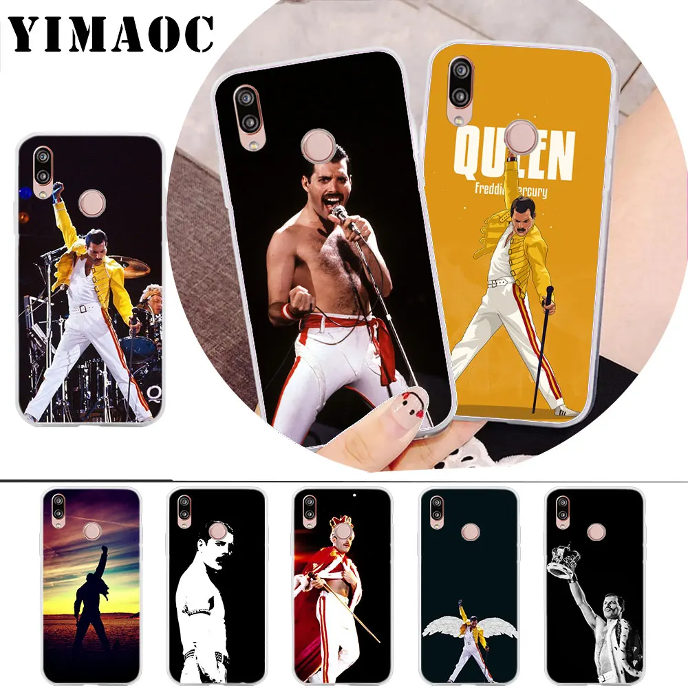 

YIMAOC The Freddie Mercury Queen band Soft Case for Huawei Honor 8 8X 8C 9 10 lite 6A 7A Pro 7C 7X Cover