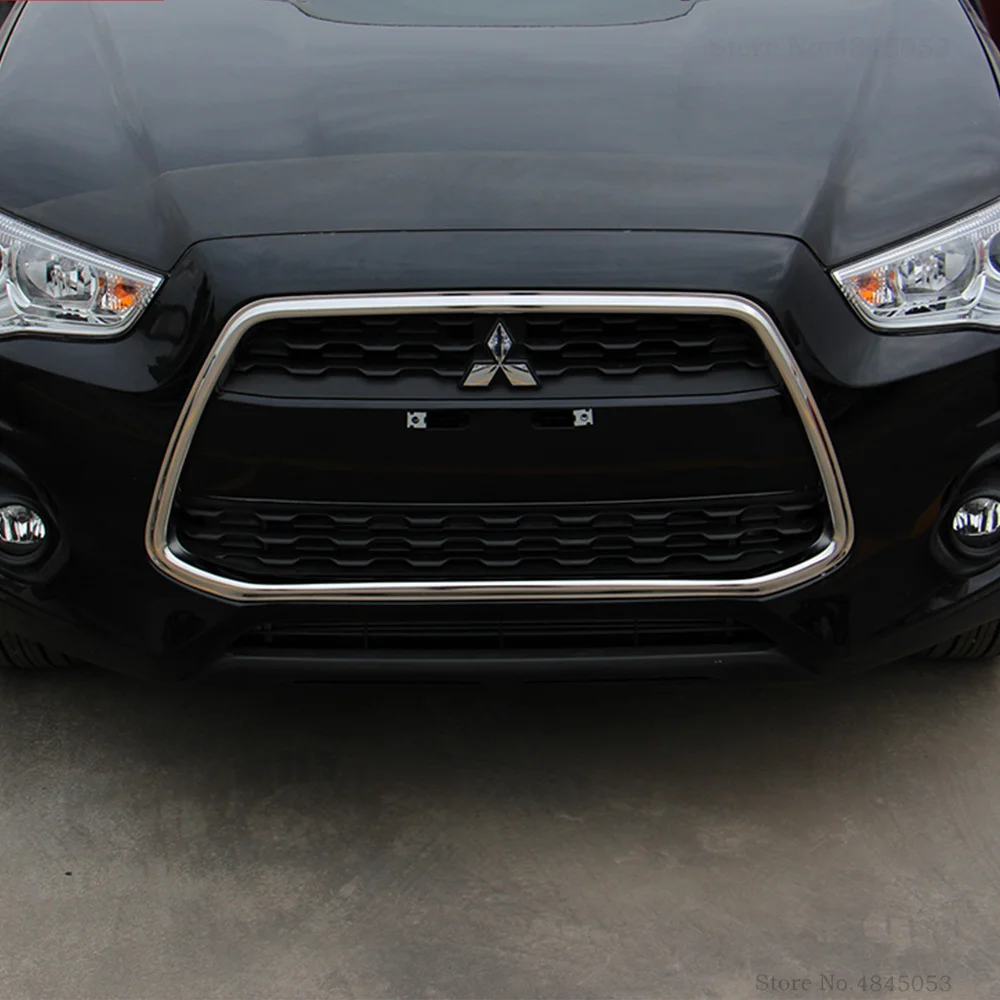 AITWATT для Mitsubishi ASX 2013 ABS хром внешняя Передняя средняя решетка гриль крышка отделка рамы украшение автомобиля