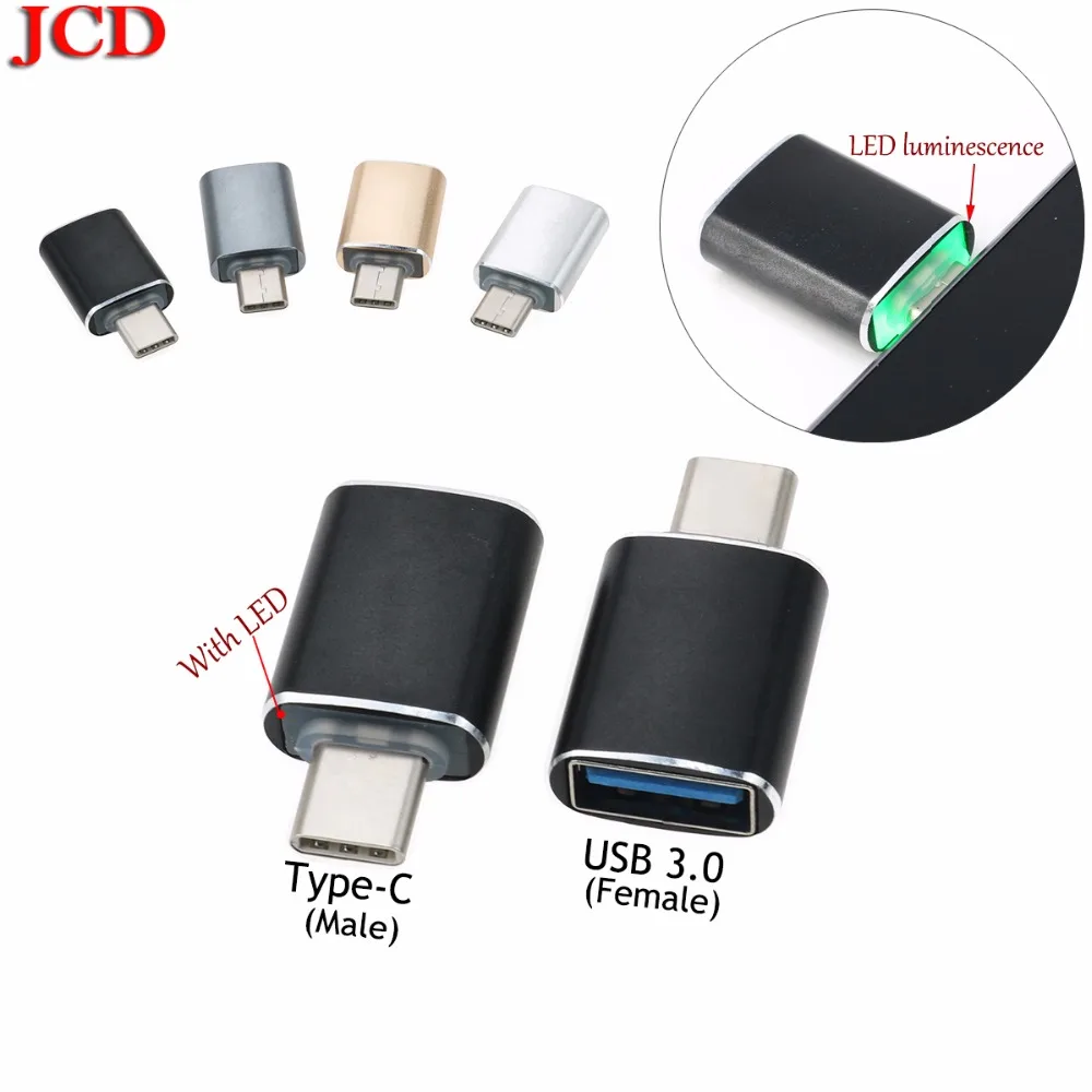 Адаптер JCD для Xiaomi mi 4C 5 6 8 Тип C адаптер Type-C на USB 3 0 OTG Кабель-адаптер конвертер One plus