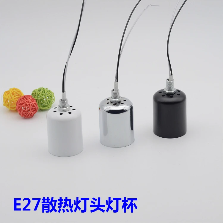 E27 screw cap vents with wire and ceramic lamp cup lamp socket lamp holder lamp base Lighting Accessories diy