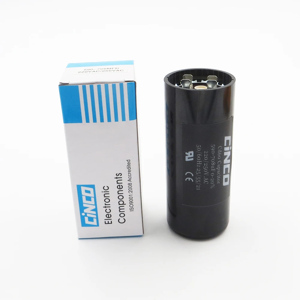 

590-708UF 220V 250V 275V CD60 Motor Starting Capacitors RV Eletrical Engine 590 708 MF MFD HVAC Electrolytic 220VAC 250VAC
