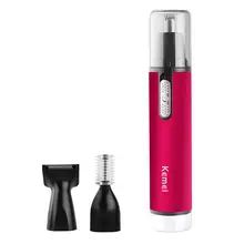Kemei KM-6621 сухая щетка для носа в стиле батареи триммер для бровей, без батареек
