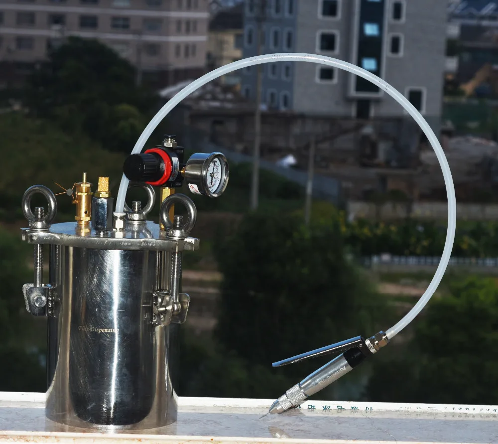 Stainless steel pressure barrel Small flow dispensing valve manually