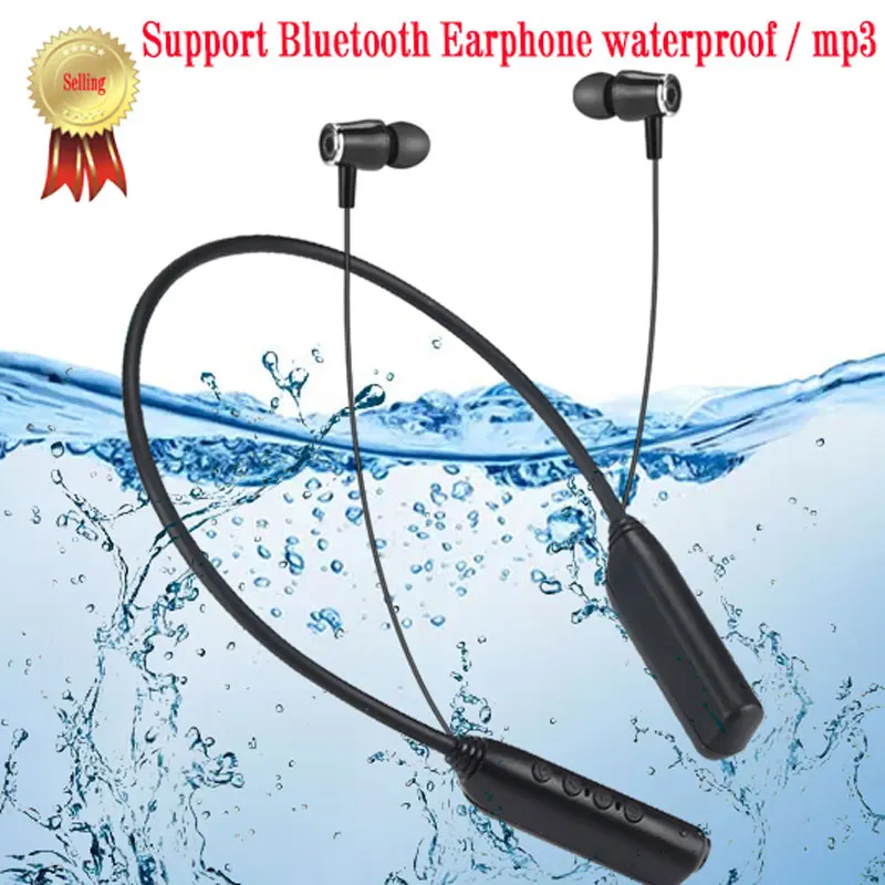 IPX8 водонепроницаемый MP3 плеер Aptx 8 Гб 16 Спортивная bluetooth гарнитура музыкальный