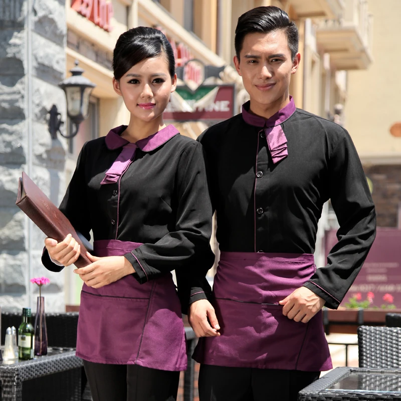 シェフの制服ホテルの制服レストランコーヒーホテルレストランウェイター服作業服作業着用 Chef Uniform Uniform Restaurantuniform Hotel Aliexpress