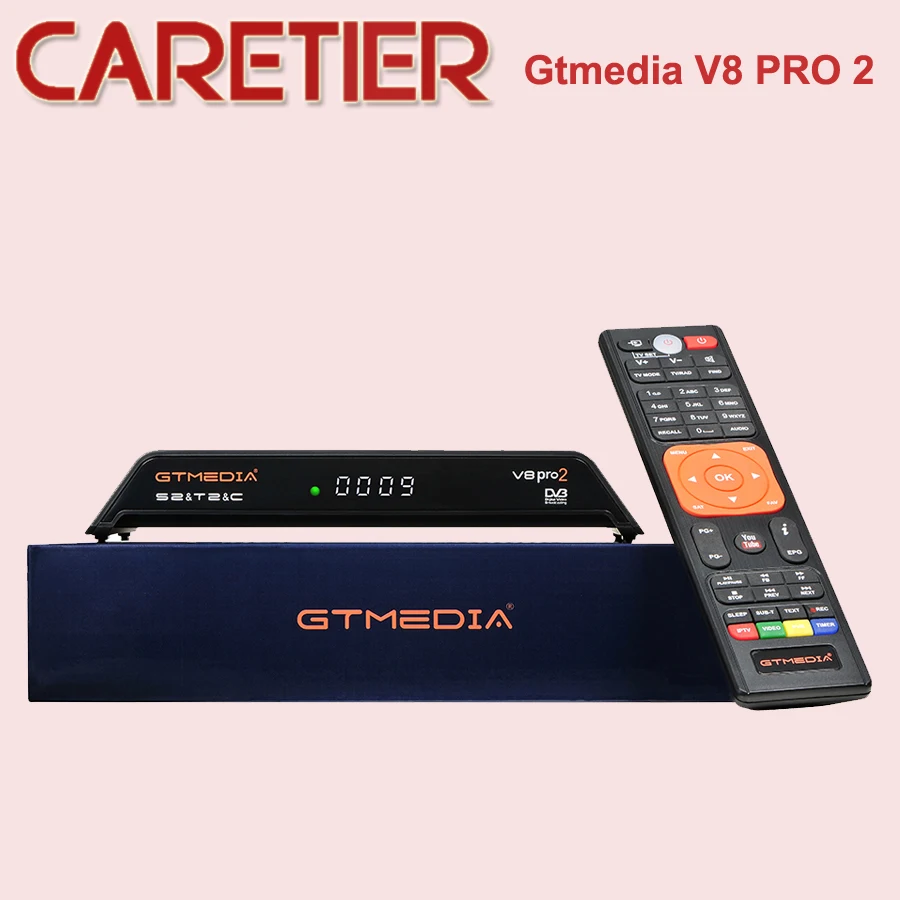 Спутниковый ресивер GTMedia V8 Pro2 DVB-T2/S2/Cable/S2X H.265 Встроенный 2,4G wifi Поддержка Ccam IP tv box