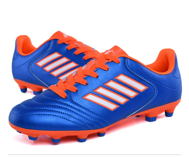 Для мужчин и WO для мужчин уличные длинный шип синий футбольные бутсы для мужчин износостойкие носимые спортивная футбольная обувь мужские