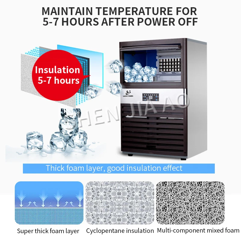 Desktop slow-melting crescent ice ice machine commercial milk tea shop bar  KTV automatic crescent ice machine - AliExpress