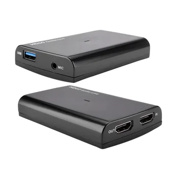 

USB3.0 UVC Game Capture Live Streaming, HDMI 4K 30 input, convert HDMI to USB3.0/type-c with MIC together, Windows MAC Linux os