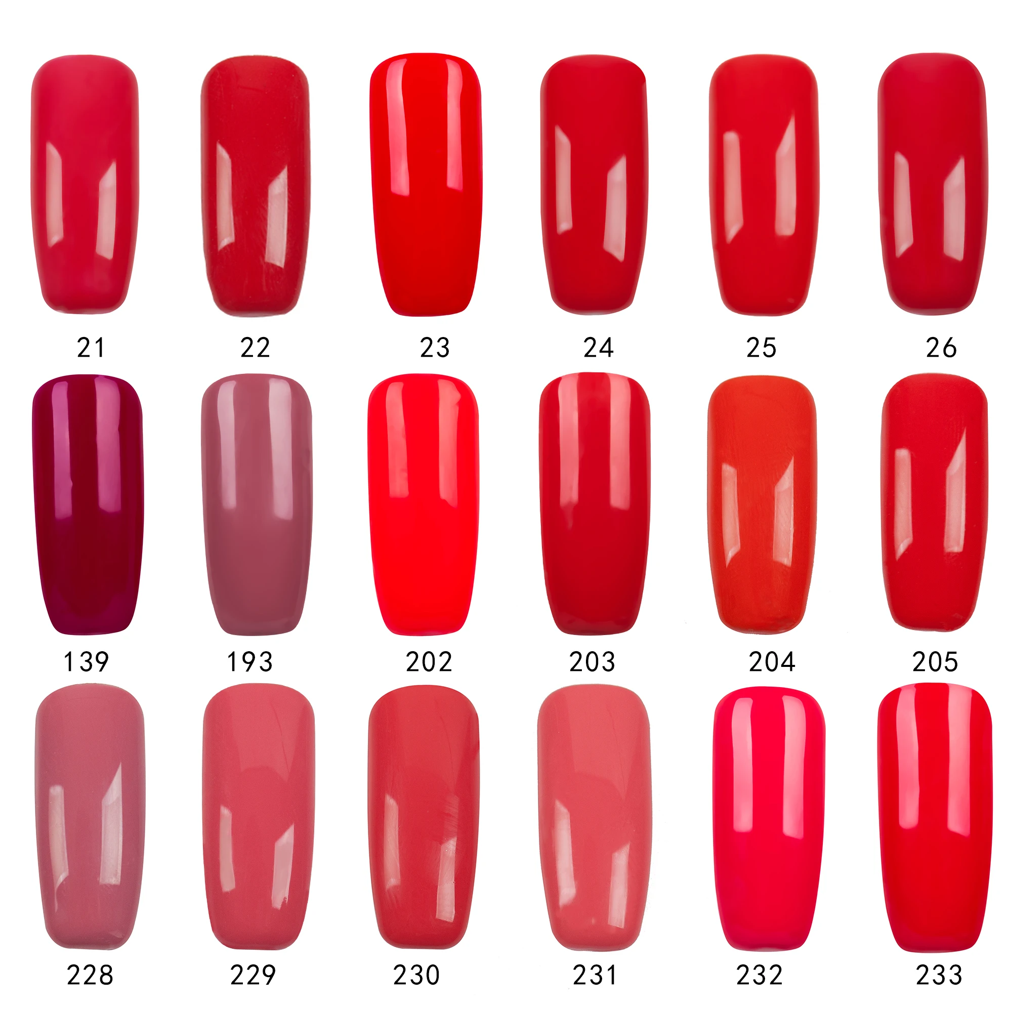 Гель-лак для ногтей girl2GIRL, 8 мл, замачиваемый УФ-гель для ногтей, косметика для дизайна ногтей, маникюрный Гель-лак для ногтей, красный набор