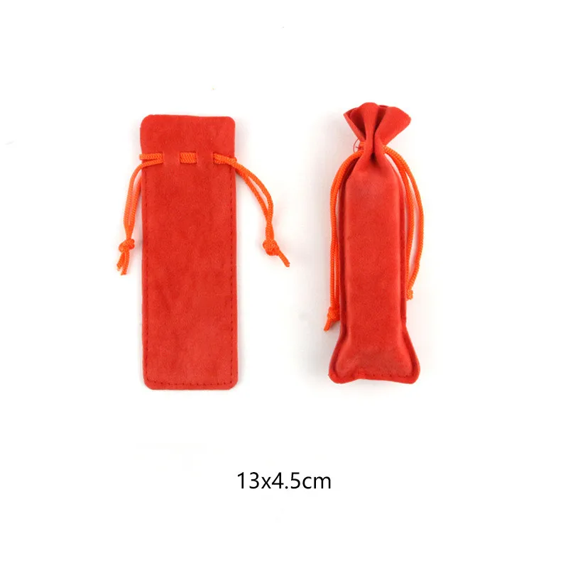 13x4,5 см бархатные мешочки для ювелирных изделий на шнурке, маленькие ювелирные сумки с держателем для женщин, модная упаковка, сумка для подарков - Цвет: 6