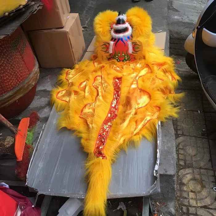 Плюшевые животные шерсть голова льва танец льва приносить удачу Китайская традиционная пользовательская производительность проект игрушка ручной работы для детей