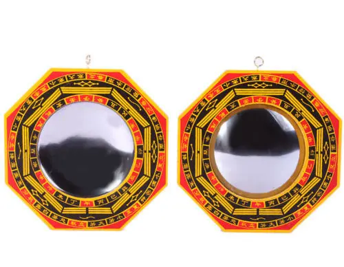 

ONE PCS CONCAVE BAGUA MIRROR FENG SHUI Pakua New Chi 4" S1008-1A