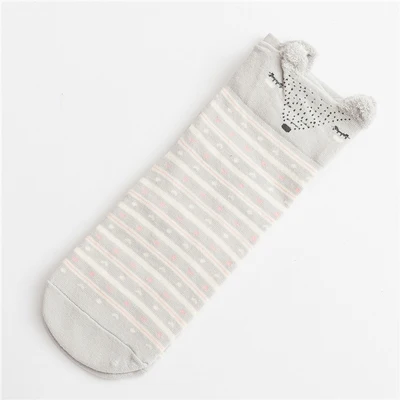 1 пара, милые женские Носки с рисунком, женские хлопковые носки, короткие Повседневные Дышащие носки, Meias Chaussettes Femmes Sokken Vrouwen - Цвет: 5