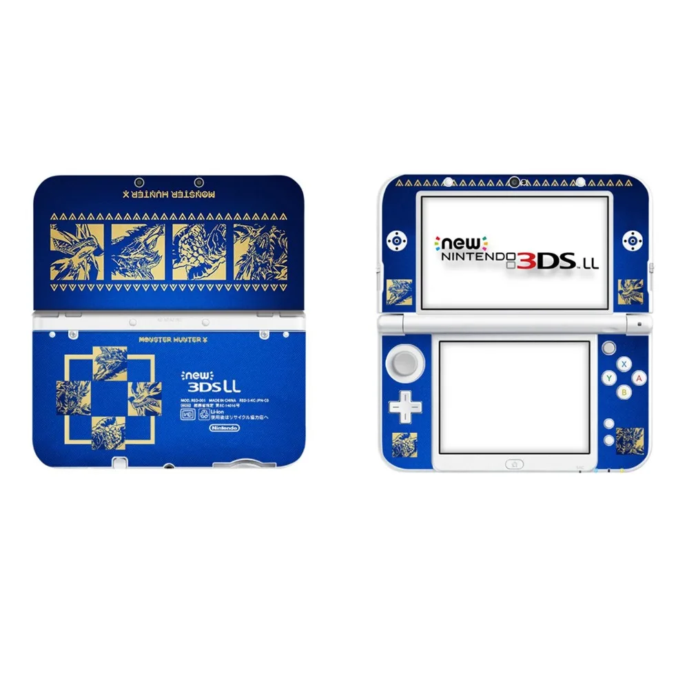 Аксессуары для игр новых Nintendo 3 DSLL/XL (консоль тела Виниловая наклейка кожи + сплит