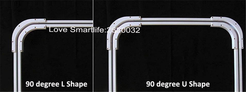 High Quality Dooya 90135 Degree Electric Curtain Track Rail Joint Bracket Connector for U Type L Type Window Track Accessories-5