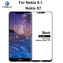 Для Nokia 8,1 глобальная Версия ОС: Android 9,0 Стекло 6,18 дюймов pinwuyo оригинальная пленка для полного покрытия для Nokia X7 TA-1131 Экран протектор