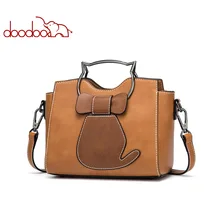 DOODOO Brand Women Handbag Tote Bag Female Shoulder Crossbody Bags Ladies Pu Leather Top-handle Kitten Appearance Messenger Bags DOODOO Brand Women Handbag Tote Bag Female Shoulder Crossbody Bags Ladies Pu Leather Top-handle Kitten Appearance Messenger Bags
