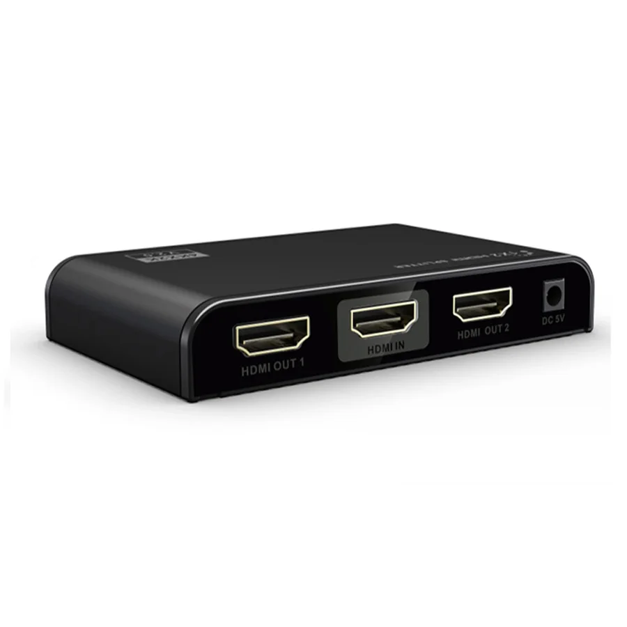 New HDMI 2.0 Splitter 1x2 4Kx2K@60Hz HD Distributer support HDCP 2.2 3D for DVD HDTV With Power Adapter | Электроника
