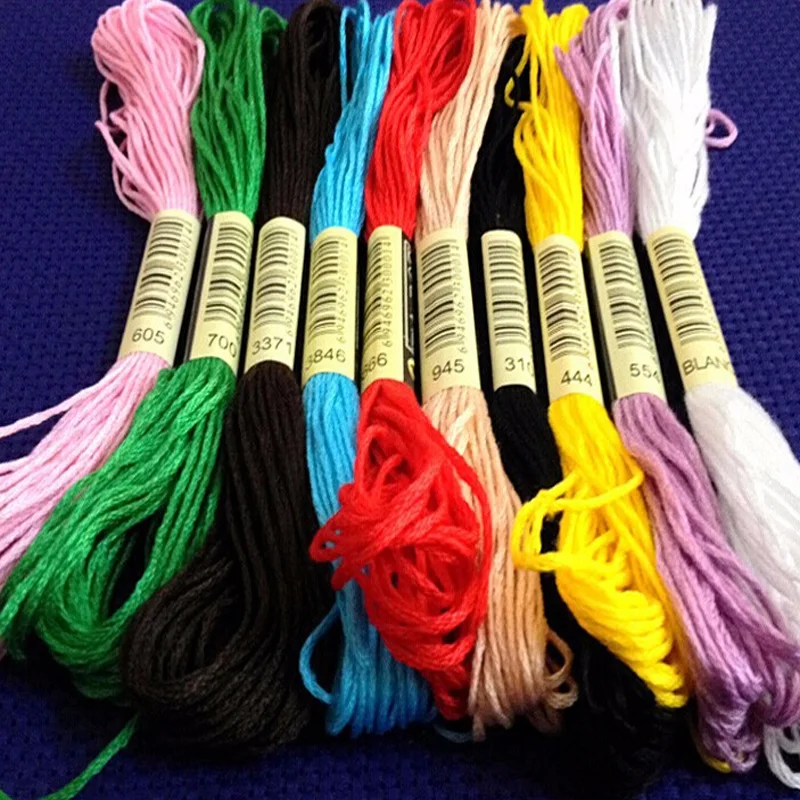 10 pieces cross stitch threads / cross stitch embroidery thread / Custom threads colors 2in